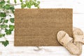 Doormat mockup Template mock up house shoes Zero waste