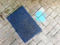 Doormats from cloth materials,placed on the floor Royalty Free Stock Photo