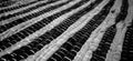 Doormats pattern in black and white Royalty Free Stock Photo