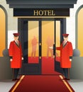 Hotel Doormen Flat Composition