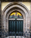 Doors of the All Saints` Church in Wittenberg Germany