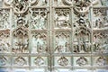 Doors with bas reliefs of cathedral Duomo di Milano Royalty Free Stock Photo