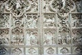 Doors with bas reliefs of cathedral Duomo di Milano Royalty Free Stock Photo