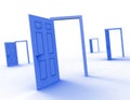 Doors Choice Means Doorway Alternative And Decide Royalty Free Stock Photo