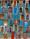 Doors Collage Royalty Free Stock Photo