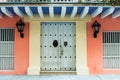 Doors of colonial building in Cartagena, Colombia