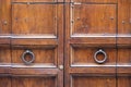 Doors cut within doors in Rome, Italy Royalty Free Stock Photo