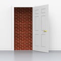 Doors Doorway Shows Overcome Problems And Barrier Royalty Free Stock Photo