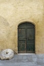 Doors and elements of the old Italian village in Tuscany Royalty Free Stock Photo