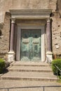 Doors of first Roman Senate, the Forum, Rome, Italy, Europe Royalty Free Stock Photo