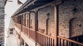 Doors and interior view of Monastery of Varlaam, Meteora Royalty Free Stock Photo