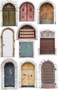 Doors with limestone edges Royalty Free Stock Photo