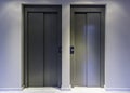 Doors of modern elevators in a building Royalty Free Stock Photo