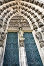 doors of North Entrance to Cologne Cathedral Royalty Free Stock Photo