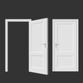 doors. Realistic vector illustration