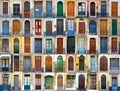 Doors in Sicily, Italy Royalty Free Stock Photo