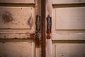 Doors of a Taiwan traditional Sanheyuan