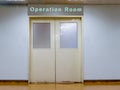 Doors to operation room