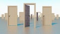 Doors to the world of opportunities 3D rendering