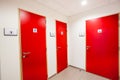 Doors from toilets Royalty Free Stock Photo