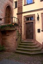 Doors us house entrances. Old times modern Royalty Free Stock Photo