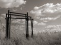 Doors into waste land Royalty Free Stock Photo