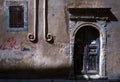 Doors and windows of old Crete. Greece Royalty Free Stock Photo