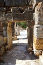 Doorway in ancient Roman ruins