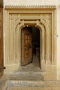 Doorway into Biertan Fortified Church, Romania Royalty Free Stock Photo