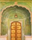 The doorway at City palace, Jaipur in India Royalty Free Stock Photo