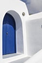 A Doorway in Fira, Santorini, Greece Royalty Free Stock Photo