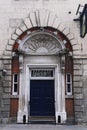 Doorway of former Masonic Hall in Sheffield now The Graduate pub