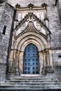 Doorway of Guarda cathedral Royalty Free Stock Photo
