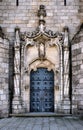 Doorway of Guarda cathedral Royalty Free Stock Photo