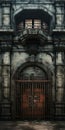 Photo Realistic Renderings Of An Old Damaged Prison With Detailed Backgrounds