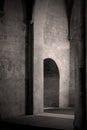 Doorway in old French church Royalty Free Stock Photo