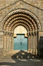 Doorway of romanesque monastery of Sao Pedro de Ferreira Royalty Free Stock Photo