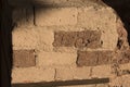 Doorway Section of Canaanite Mud Brick Wall at Tel Hazor in Israel