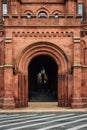 The doorway of the Smithsonian Castle, in Washington, DC