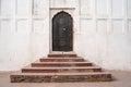 Doorway and steps leading to the Pearl Mosque in Delhi India at the Red Fort