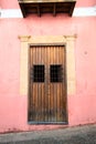 Doorway to residence in colorful Old San Juan Puerto Rico