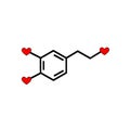 Dopamine chemical formula