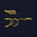 Dopamine Hormone Structural chemical formula