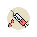 Dope, Injection, Medical, Drug Abstract Circle Background Flat color Icon