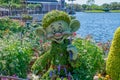 Dopey topiaryin Disney World\'s Showcase at the Flower and Garden Festival