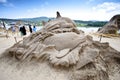 Dophin sand sculpture