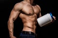 Doping, anabolic, protein, steroid, sport vitamin, bodybuilder and bodybuilding. Muscles strong, muscular. Dieting
