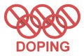 Doping concept, 3D rendering Royalty Free Stock Photo