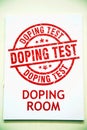 Doping room Royalty Free Stock Photo