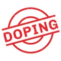 Doping rubber stamp Royalty Free Stock Photo
